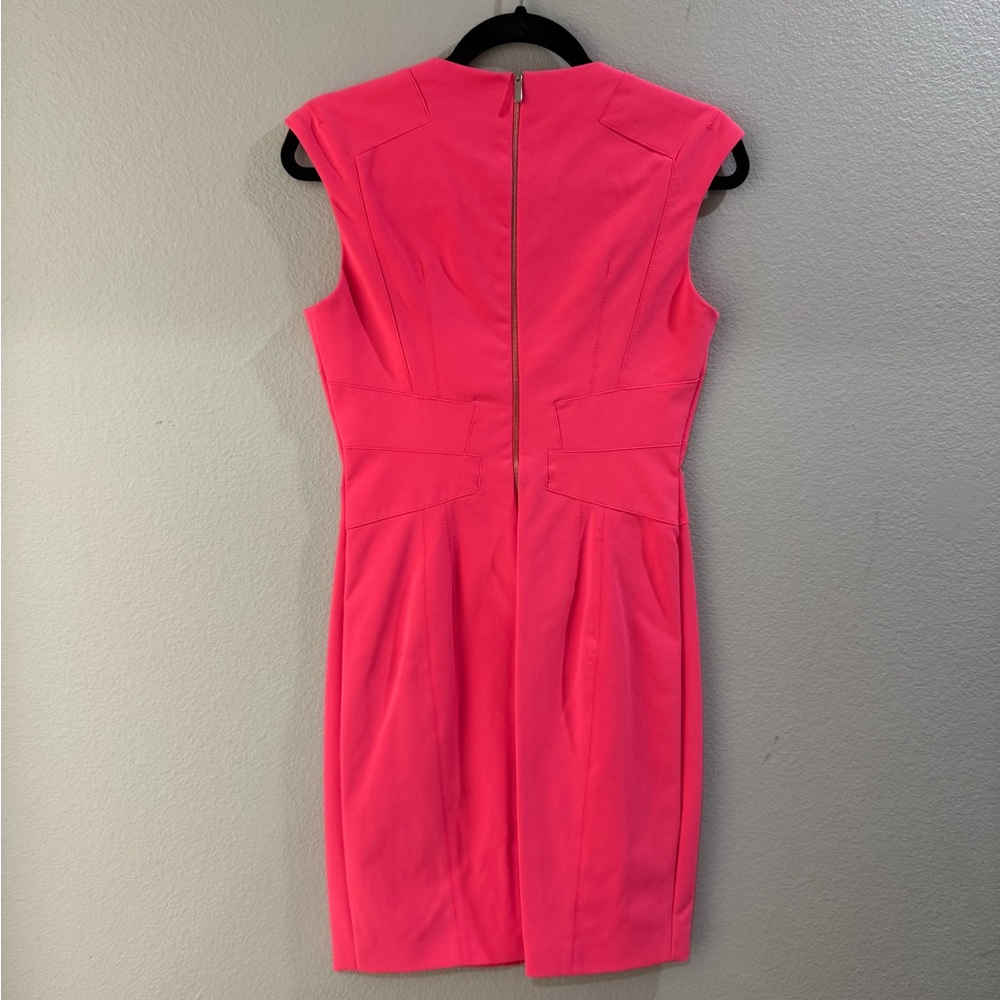 Karen Millen Vibrant Pink Mini Dress - Picture 3 of 3
